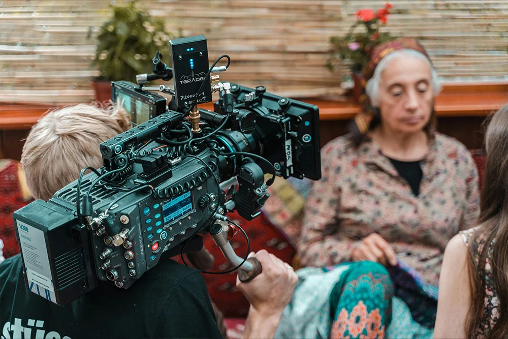 Équipe Moo-vida en tournage d'un film d'héritage à Bruxelles