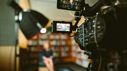 Troisième étape : tournage professionnel à domicile dans le confort